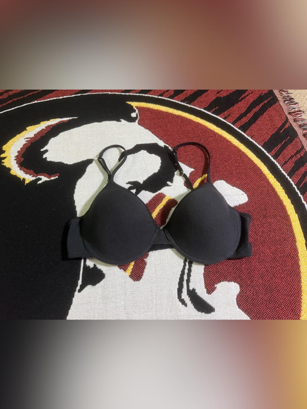 Everyday Smooth Black T-Shirt Bra with Removable Straps